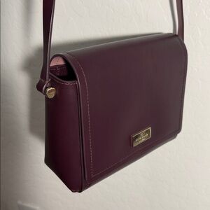 Kate Spade Ava Arbour Hill Smooth Leather Flap Crossbody Bag.